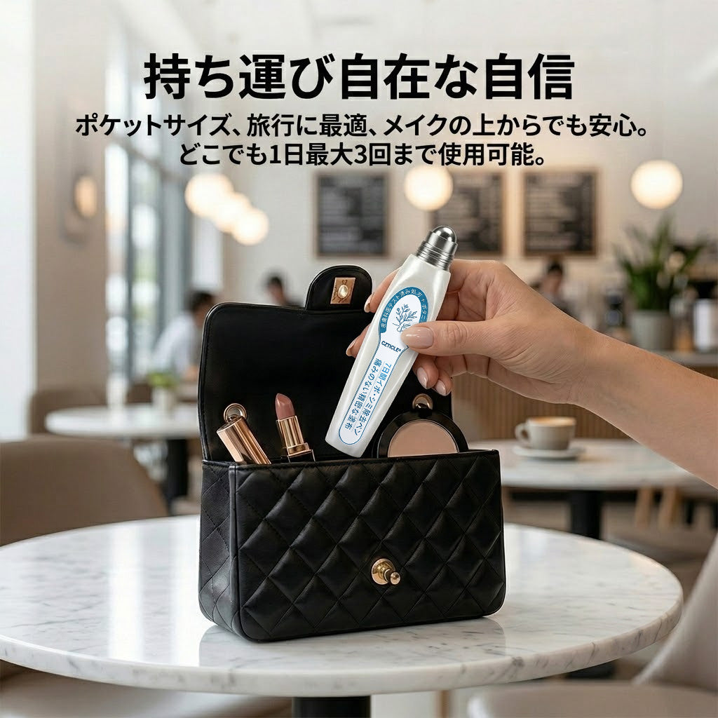 国内品質基準の製造施設 7日間でスキンタグ・シミをケア 痛みが少なく、跡が残りにくい先進ロールオンペン
