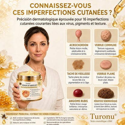 Turonu®🎇 蜂毒配合の先進ケアクリーム｜イボ・肌の気になる部分へ 👨‍⚕️ 皮膚科学に着想を得た処方 | ご自宅でできる集中ケア