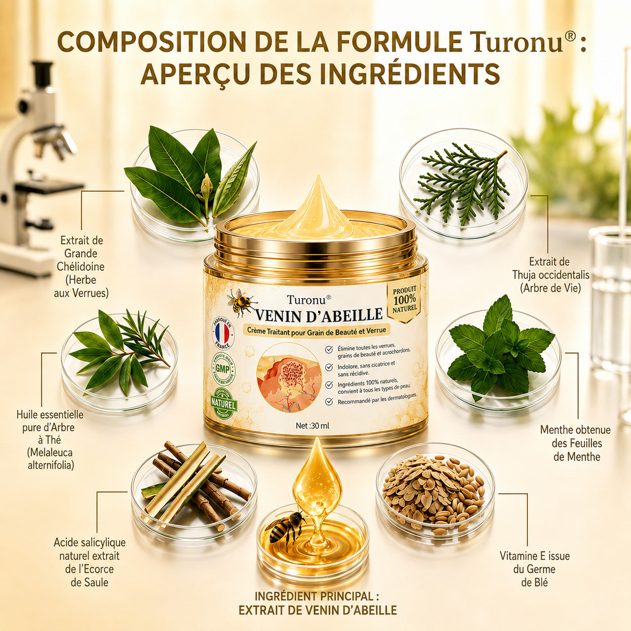 Turonu®🎇 蜂毒配合の先進ケアクリーム｜イボ・肌の気になる部分へ 👨‍⚕️ 皮膚科学に着想を得た処方 | ご自宅でできる集中ケア