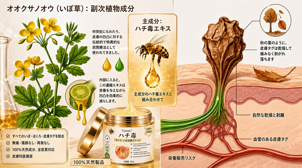 🐝 Turonu® 蜂毒配合の先進ケアクリーム｜イボ・肌の気になる部分へ 👨‍⚕️ 皮膚科学に着想を得た処方 | ご自宅でできる集中ケア🍯