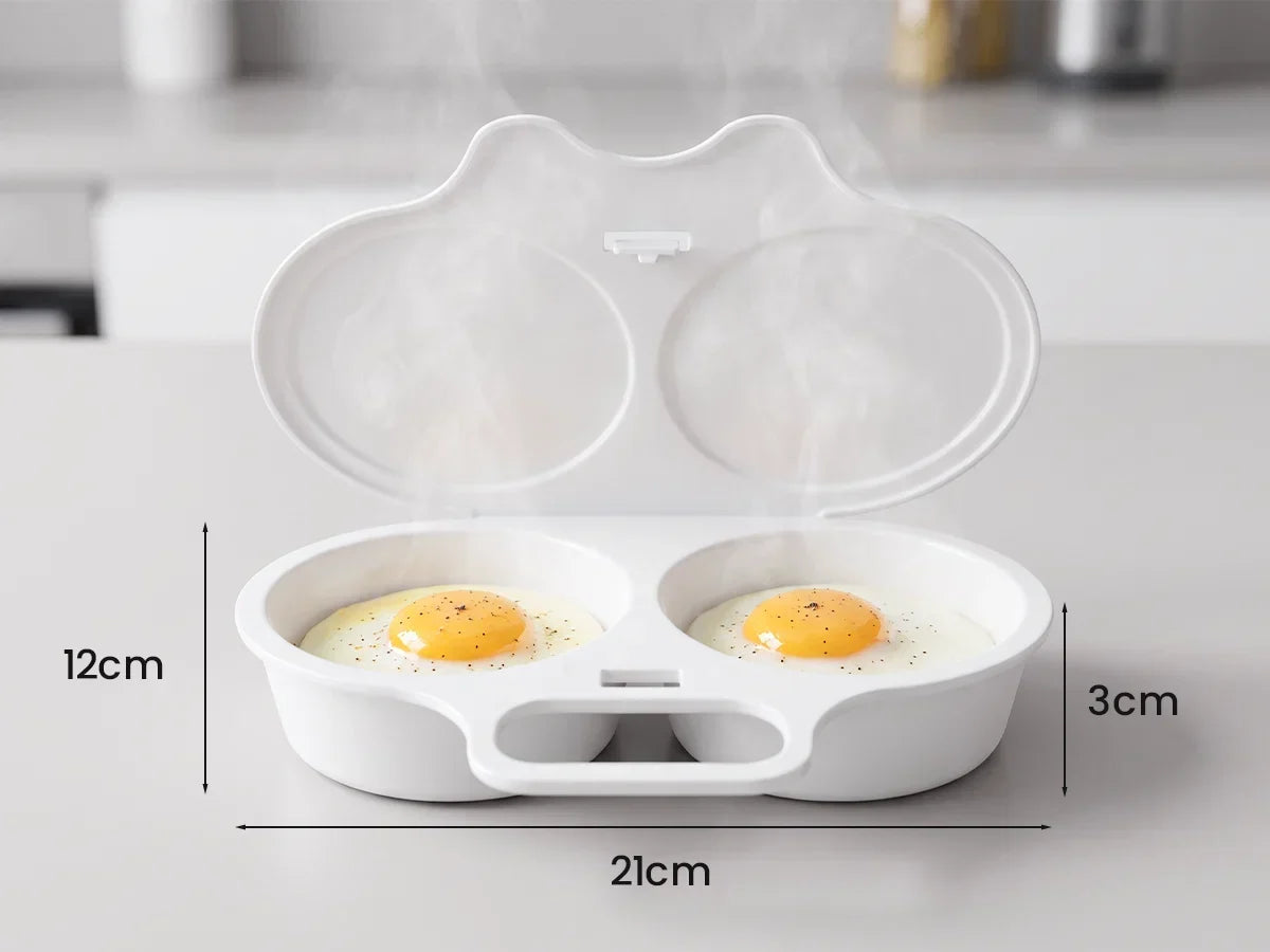 🍳 Toaimer® 電子レンジ用たまごメーカー｜60秒でふわとろ卵が完成！油なし・フライパン不要の簡単朝食クッカー
