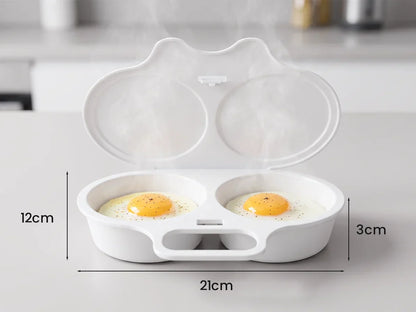 🍳 Toaimer® 電子レンジ用たまごメーカー｜60秒でふわとろ卵が完成！油なし・フライパン不要の簡単朝食クッカー